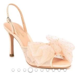 Kate Spade Bridal Sparkle Slingback Sandals -soft rose